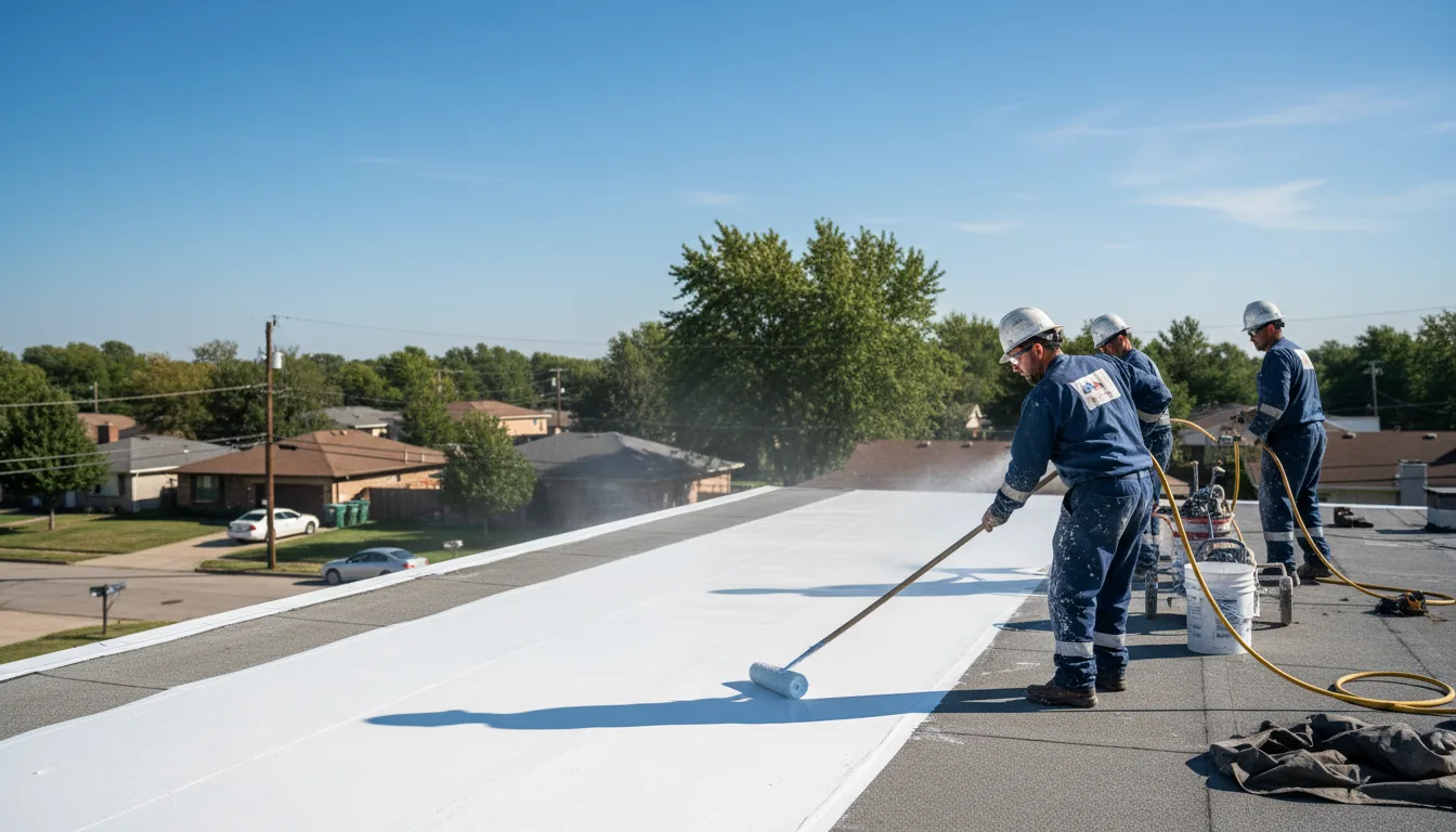 Commercial roof coating in Aurora, UT near me